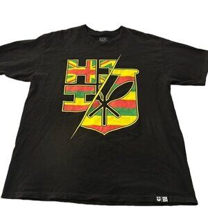 Hawaii's Finest Black Graphic Shirt HIFINEST Size XL EUC #4099